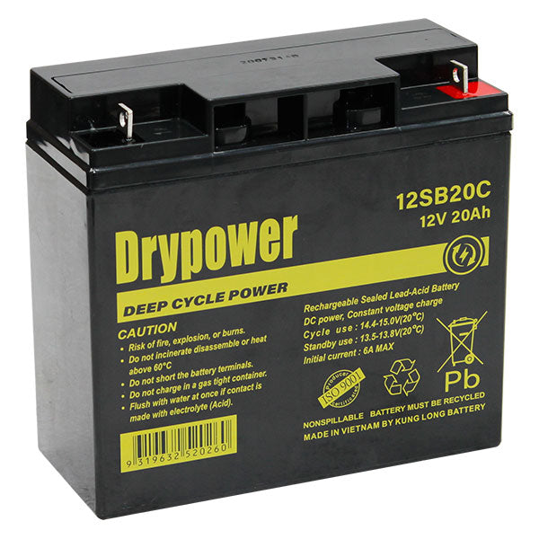 Drypower 12SB20C 12V 20Ah SLA Battery