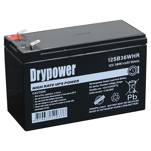 Drypower 12SB36WHR 12V 36W (7.2Ah) SLA Battery (for UPS-Standby)