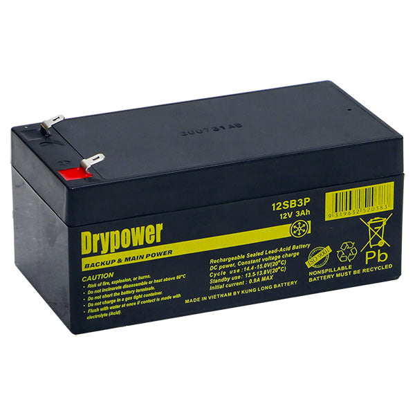 Drypower 12SB3P 12V 3Ah SLA Battery