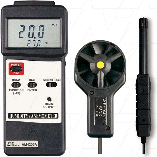 Anemometer with Humidity & Temperature.