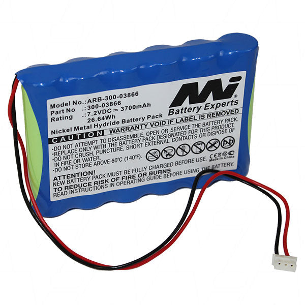 7.2V 3700mAh 26.64Wh NiMh Outdoor Siren Alarm battery suitable for Honeywell