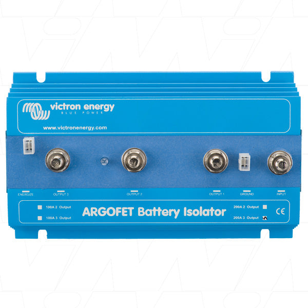 200A 3 Battery FET Isolator with Alternator energize input M8