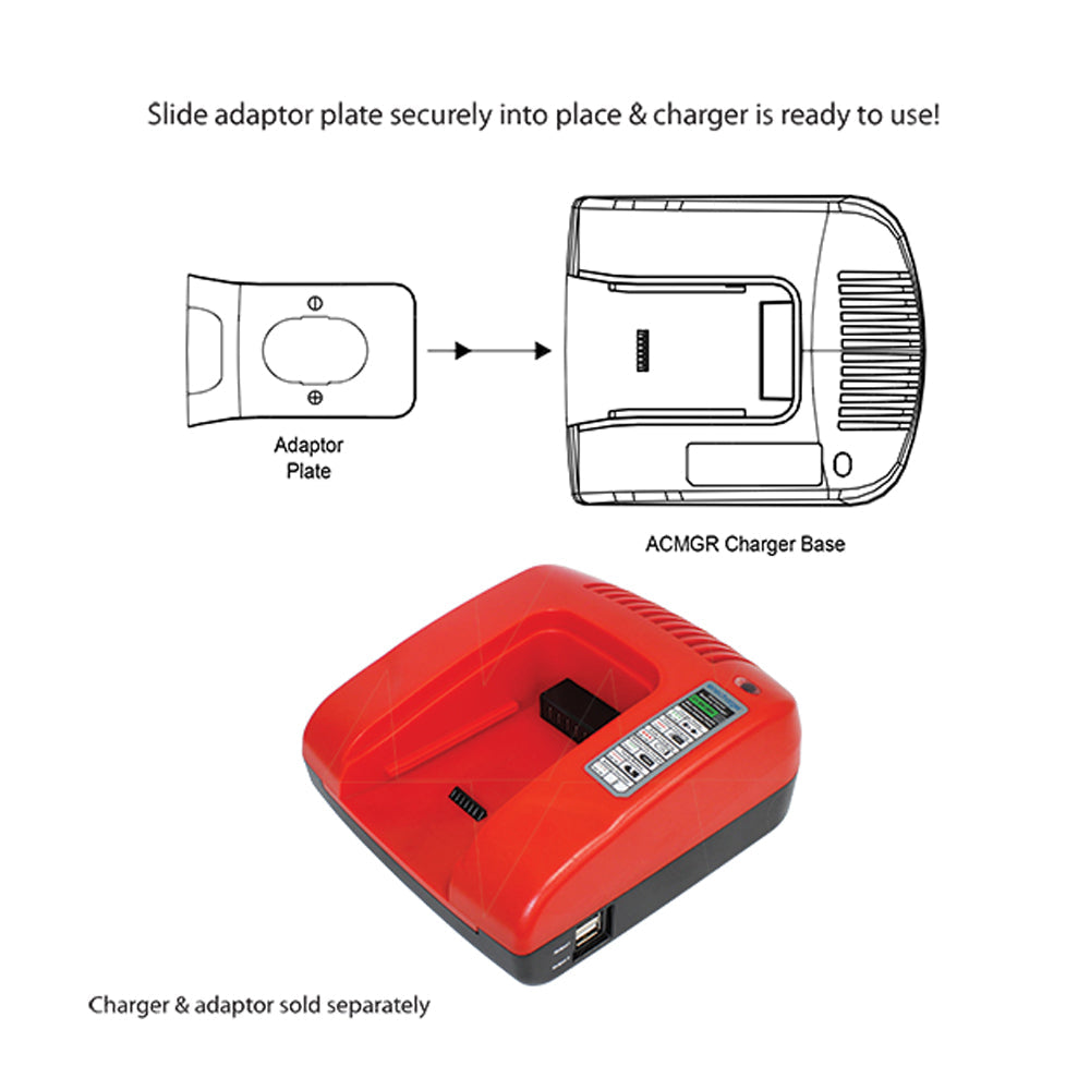 ATP2417 Makita 24V NiCd-NiMH Adaptor Plate for ACMGR Power Tool Charger