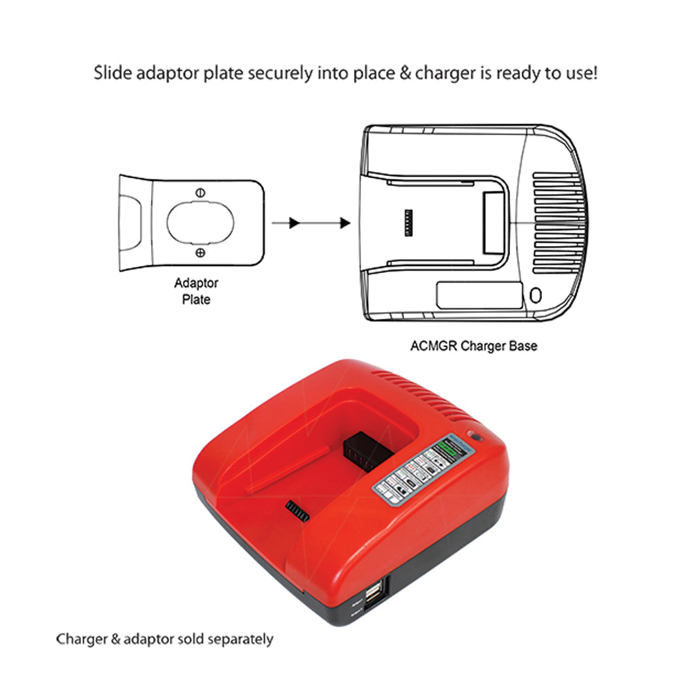 ATP2430 Hitachi 24V LiIon Adaptor Plate for ACMGR Power Tool Charger