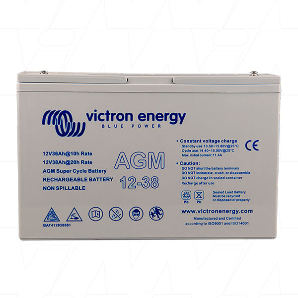 12V 38Ah SLA Battery SUPER CYCLE (Flame Retardent Case) M5