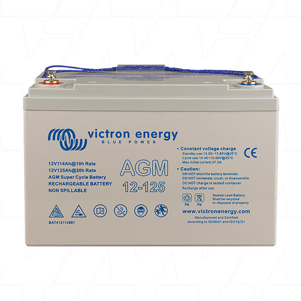 12V 125Ah SLA Battery SUPER CYCLE (Flame Retardent Case) M8