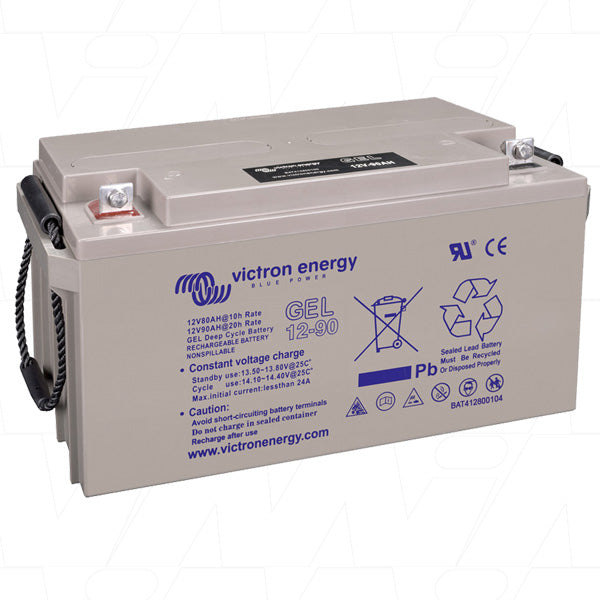 12V 90Ah Gel Type SLA Deep Cycle Cyclic Battery (Flame Retardent Case)