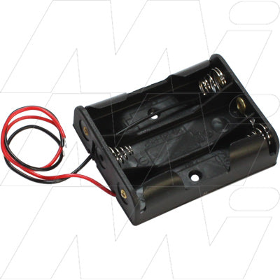 Battery Holder 3XROW AA with 150mm leads