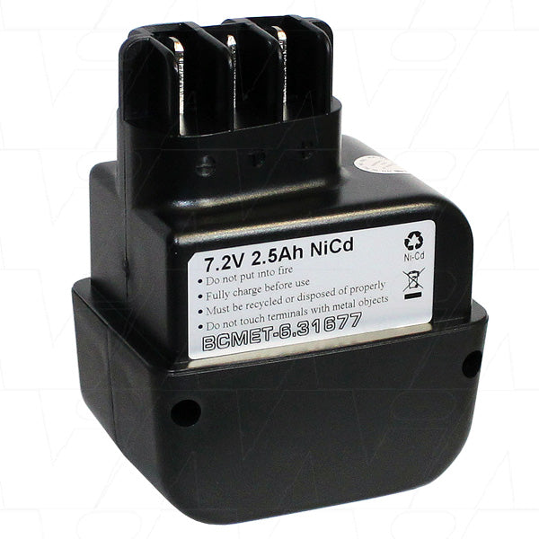 7.2V 2500mAh NiCd Power Tool battery suit. for Metabo