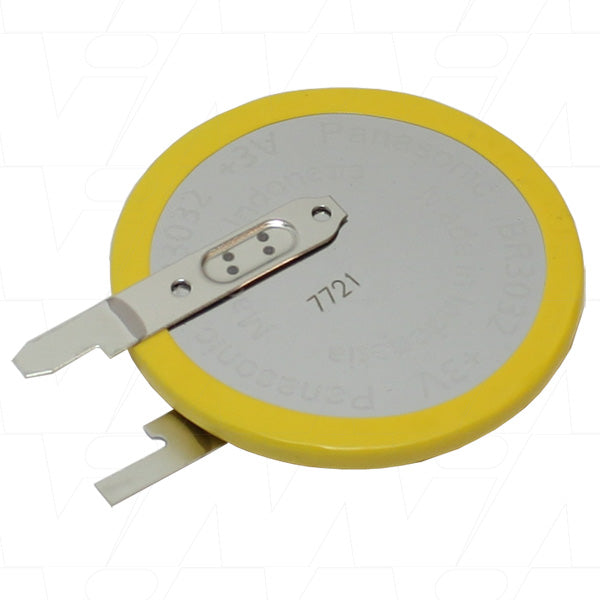 Lithium PCB S+ S- 9.15mm Fat pins Vertical Mount Yellow Insulator