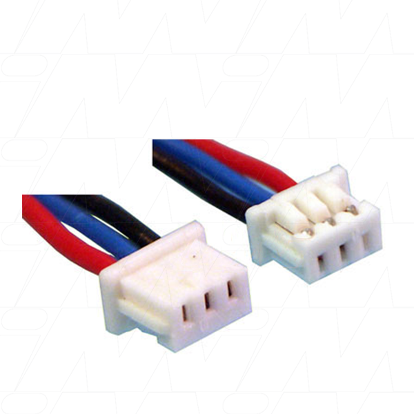 Molex Type 51021-0300, Leads RED, BLUE & BLACK=100mm AWG28.