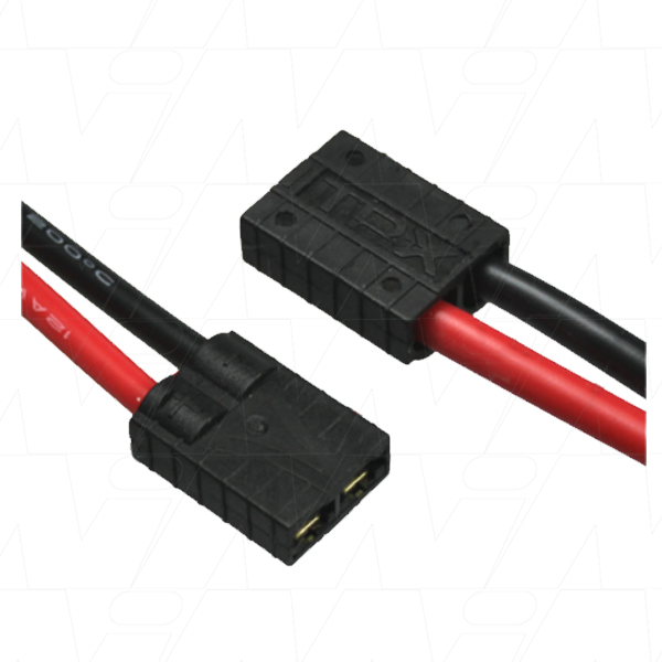 Traxxas Type Female Connector, Leads RED & BLACK=170mm AWG12.