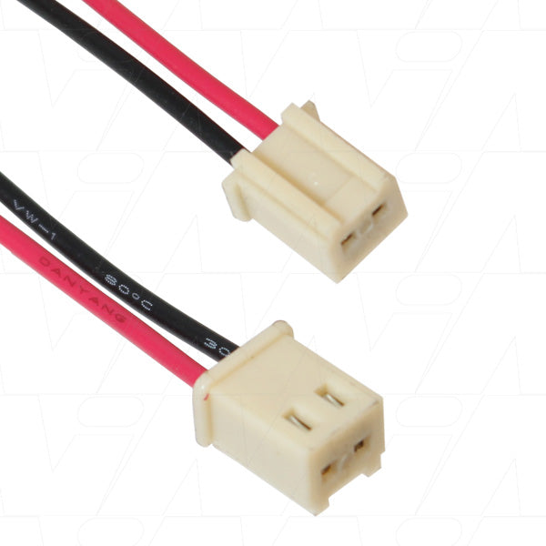 Molex Type 2560-2P, 24 awg, Black & Red 255mm