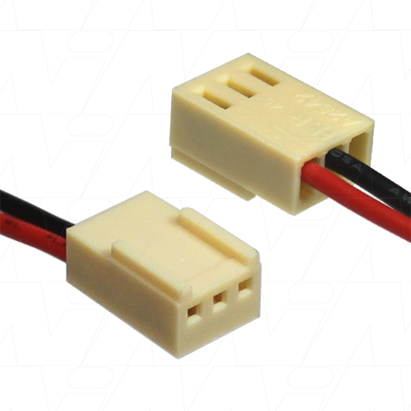 Molex Type 22-01-3037, 22AWG, Black and Red=300mm, Blunt Cut