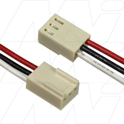 Molex Type 22-01-3037, 22AWG, White 305mm, Black 240mm, Red 305mm.