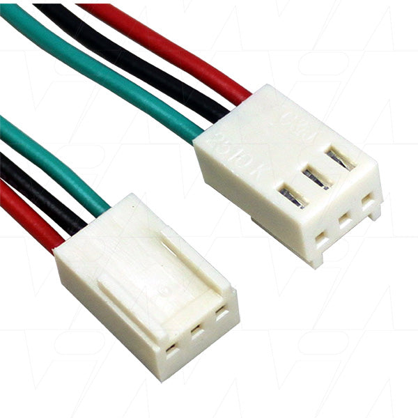 Molex Type 22-01-3037, 22AWG, Red 300mm, Black 260mm and Green 235mm, Blunt cut.