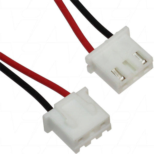 JST Type XHP-3 Male 24AWG UL1007, Pin 1 Red 200mm, Pin 2 Empty, Pin 3 Black 200mm.