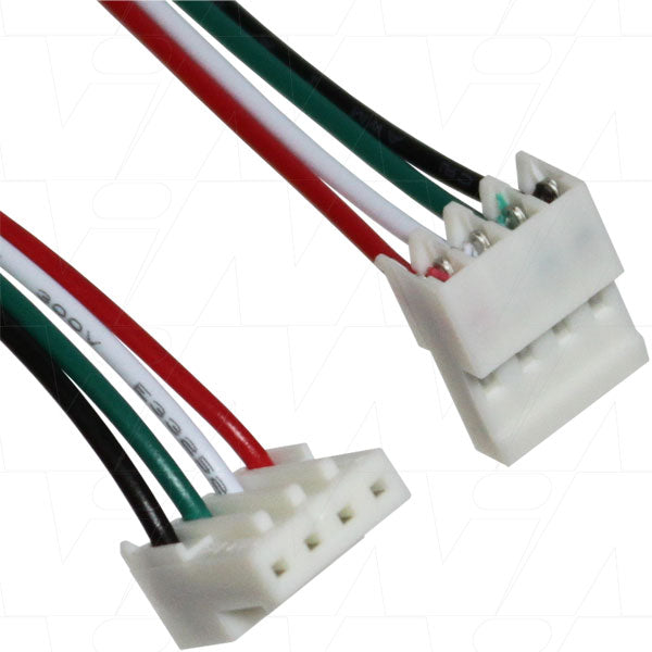 AMP Type 3-640441-4, 24AWG, Red, White, Green, Black at 510mm - Pin 1 Red