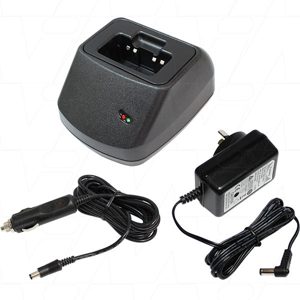 CH1 AC & DC Input Charger & Adaptor Plate to Suit Vertex Standard FNB57 Battery