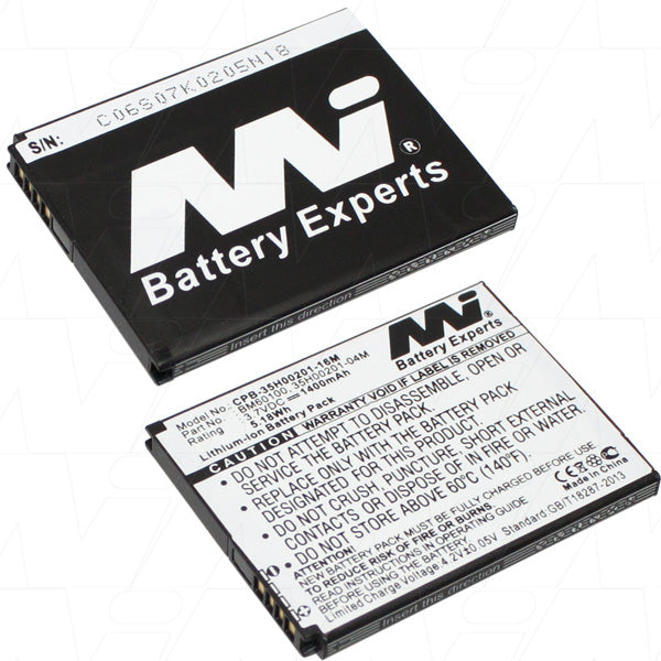 3.7V 1400mAh LiIon Mobile Phone battery suit. for HTC