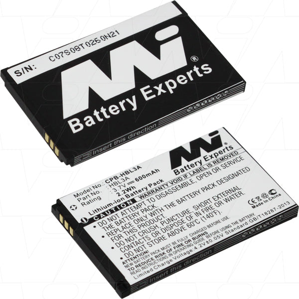 3.7V 600mAh LiIon Mobile Phone battery