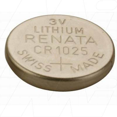 CR1025 3V 30mAh Lithium Coin Cell
