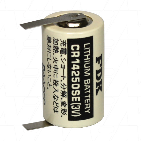 CR14250SE-T1 Industrial Lithium Battery with solder tags