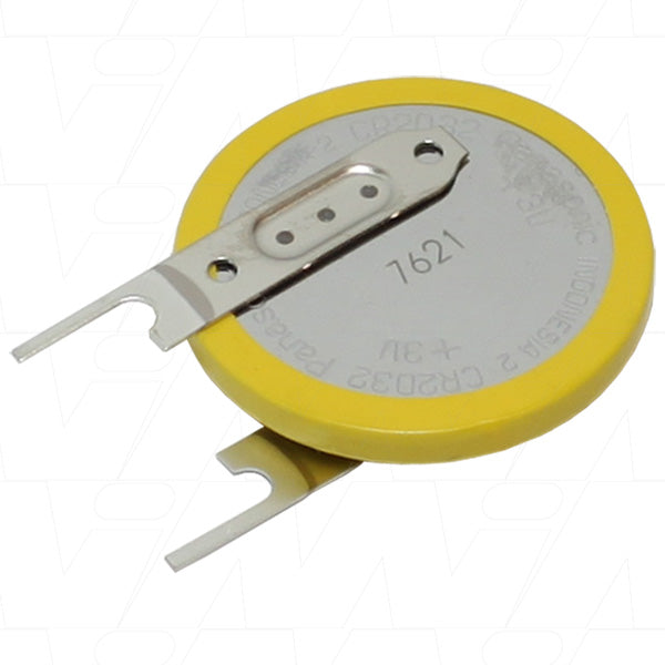 Lithium PCB S+ S- 10.7mm Fat pins Vertical Mount Yellow Insulator