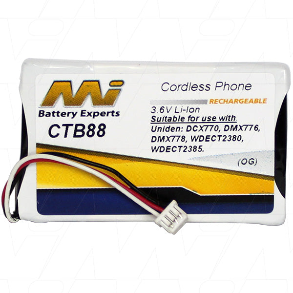 3.6V LiIon Cordless Phone battery suit. for Uniden