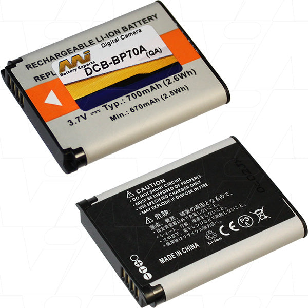 3.7V 700mAh LiIon Digital Camera battery suit. for Samsung