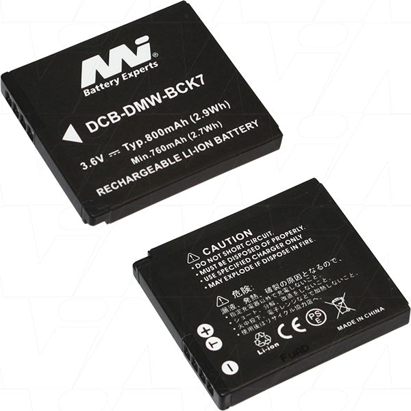 3.7V 700mAh LiIon Digital Camera battery suit. for Panasonic