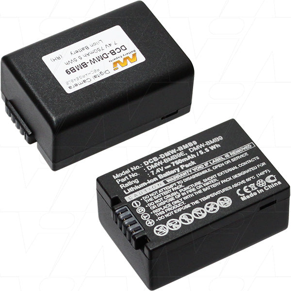 7.4V 750mAh LiIon Digital Camera battery suit. for Panasonic