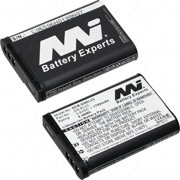 3.8V 1700mAh LiIon Digital Camera battery suit. for Nikon