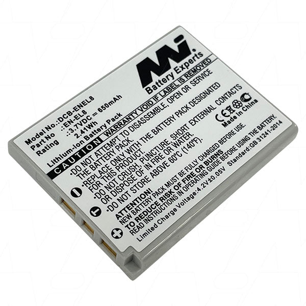 3.7V 730mAh LiIon Digital Camera battery suit. for Nikon