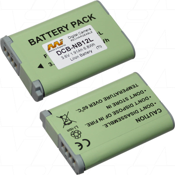 3.6V 1910mAh LiIon Digital Camera battery