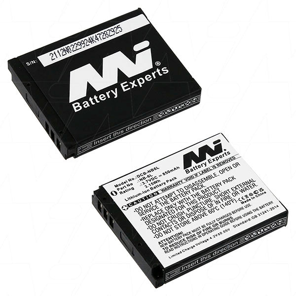 3.7V 850mAh LiIon Digital Camera battery suit. for Canon