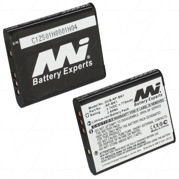 3.7V 770mAh LiIon Digital Camera battery suit. for Sony