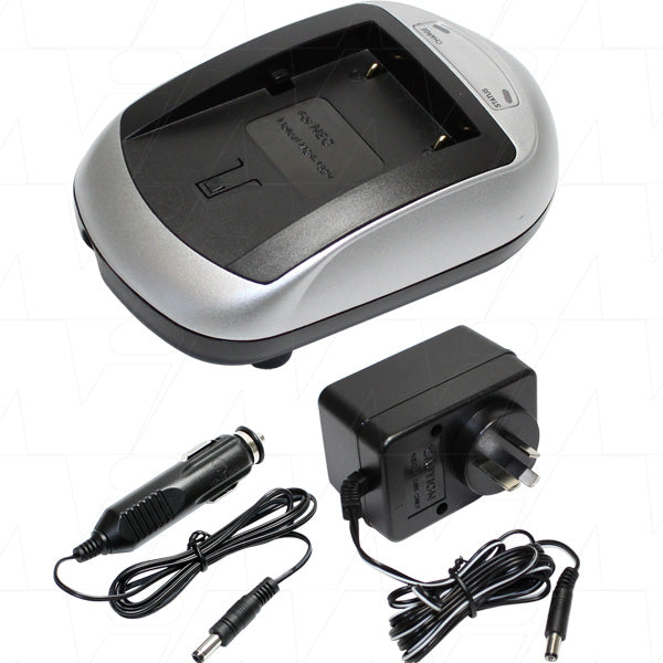 Lithium Ion digital camera battery charger 1A @ 240VAC & 12VDC