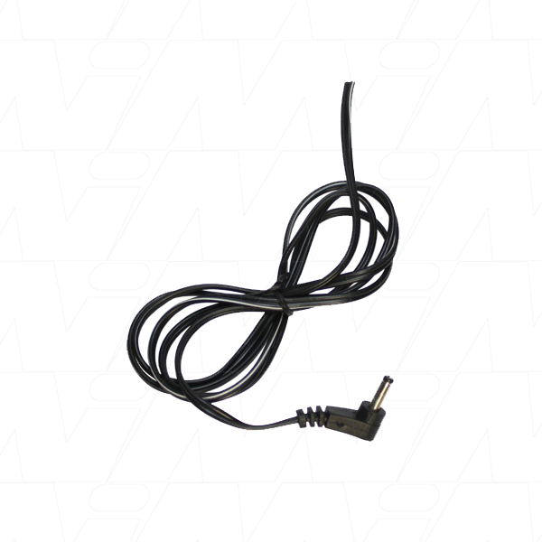 1.3mm ID 3.5mm OD DC plug right angle & 1Mtr Lead (9mm Barrel Short Shaft)