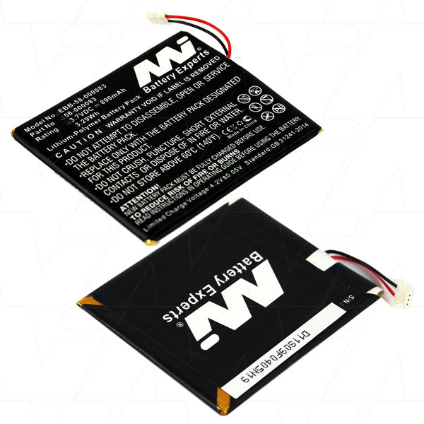 3.7V 890mAh Li-Po Battery for Amazon Kindle 7/8 Generation eBook Reader