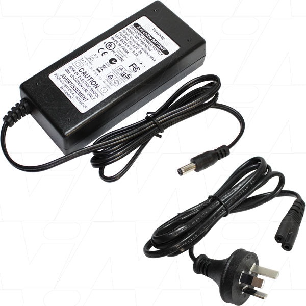 100-240VAC Input LiIon 2 Cell 8.4V Charger Output 3A + 2.1mm DC Plug