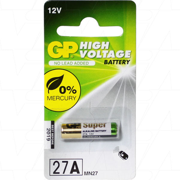 GP 27A 12V 18mAh Alkaline Battery