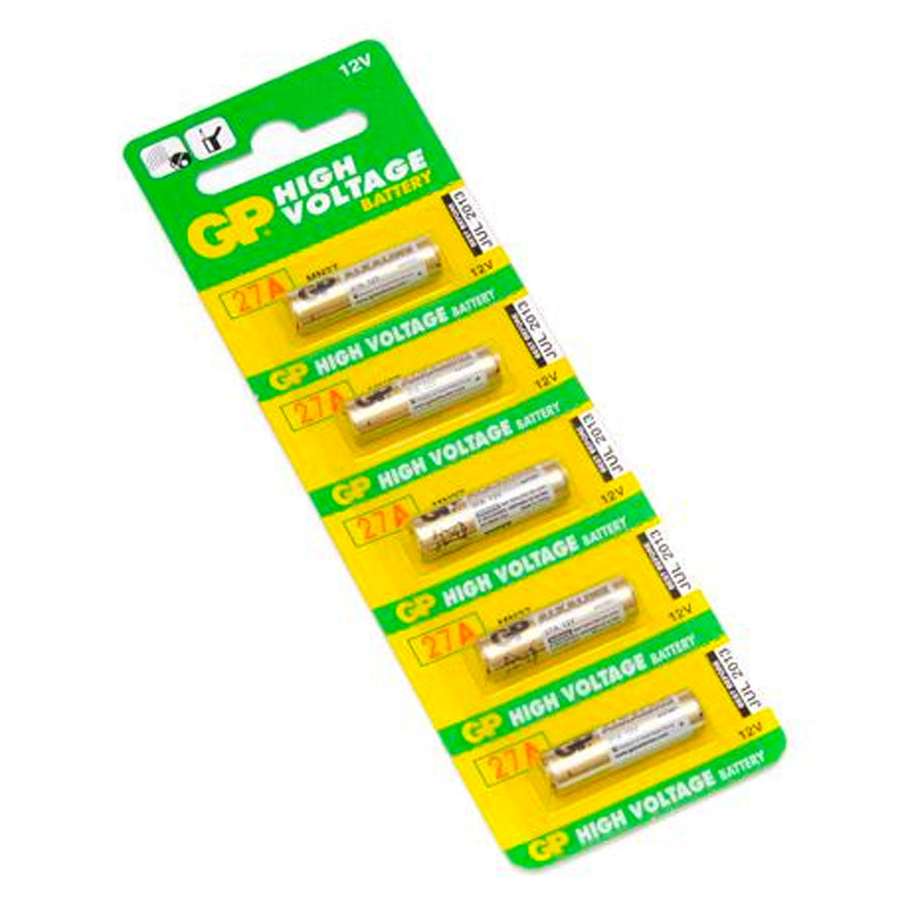 GP27A 12V Alkaline Battery Pack of 5