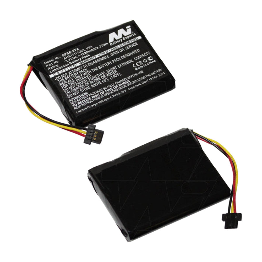 3.7V 1020mAh LiIon GPS battery