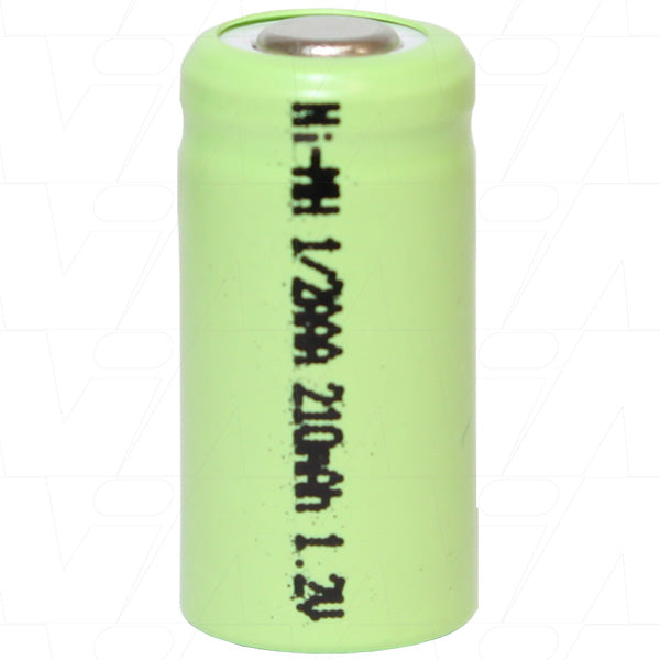 Ionix 1.2V 210mAh 1/2AAA Ind. NiMH Cell