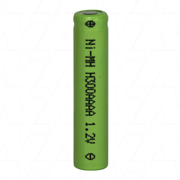 1.2V 300mAh AAAA Ind. NiMH Cell