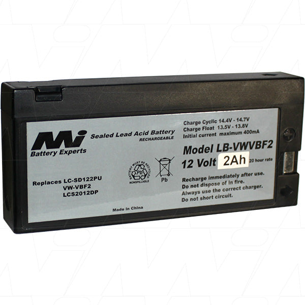 12V 2000mAh SLA Video-Camcorder battery suit. for Panasonic