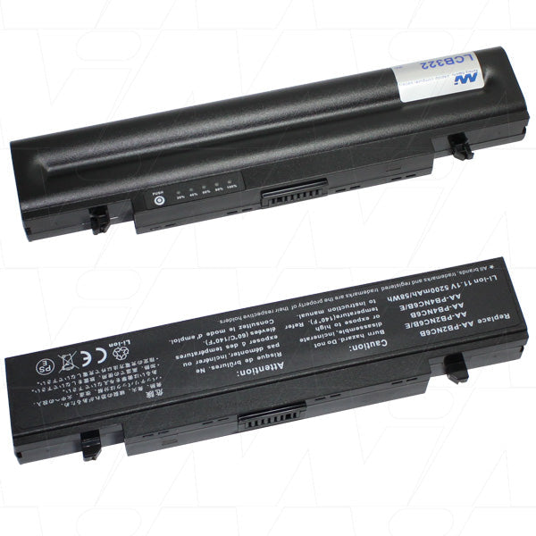 11.1V 58Wh / 5200mAh LiIon Laptop battery suit. for Samsung