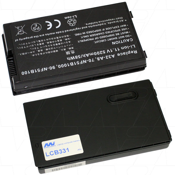 11.1V 58Wh / 5200mAh LiIon Laptop battery suit. for Asus