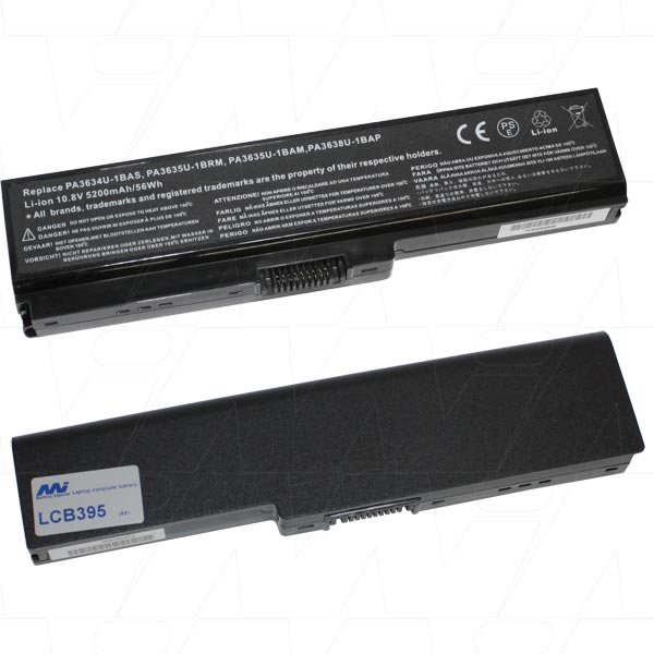 10.8V 56Wh / 5200mAh LiIon Laptop battery suit. for Toshiba